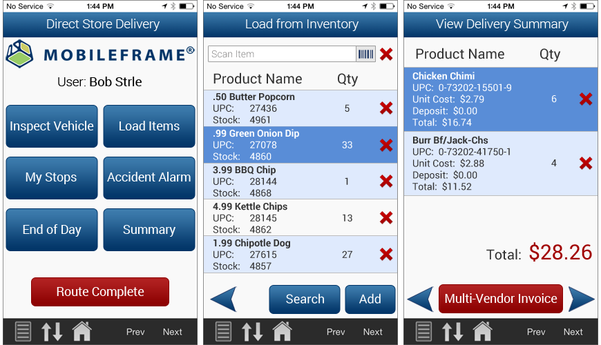 Direct Store Delivery Software MobileFrame